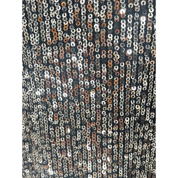 Anthropologie Gold Sequin Long Sleeve Duster Cardigan Holiday NYE Glam Sz S NWT - Picture 10 of 10